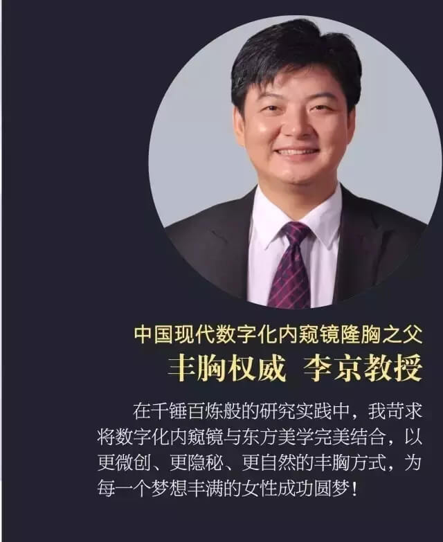 中国数字化内窥镜丰胸技术之父李京博士 中国数字化内窥镜丰胸技术之父李京博士
