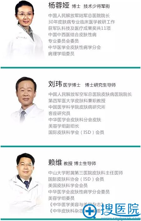 《无创皮肤美容学》七大编委:杨蓉娅少将、刘玮教授、赖维教授 《无创皮肤美容学》七大编委:杨蓉娅少将、刘玮教授、赖维教授