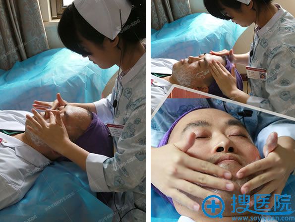 李虎医生做面部清洁术前准备 李虎医生做面部清洁术前准备