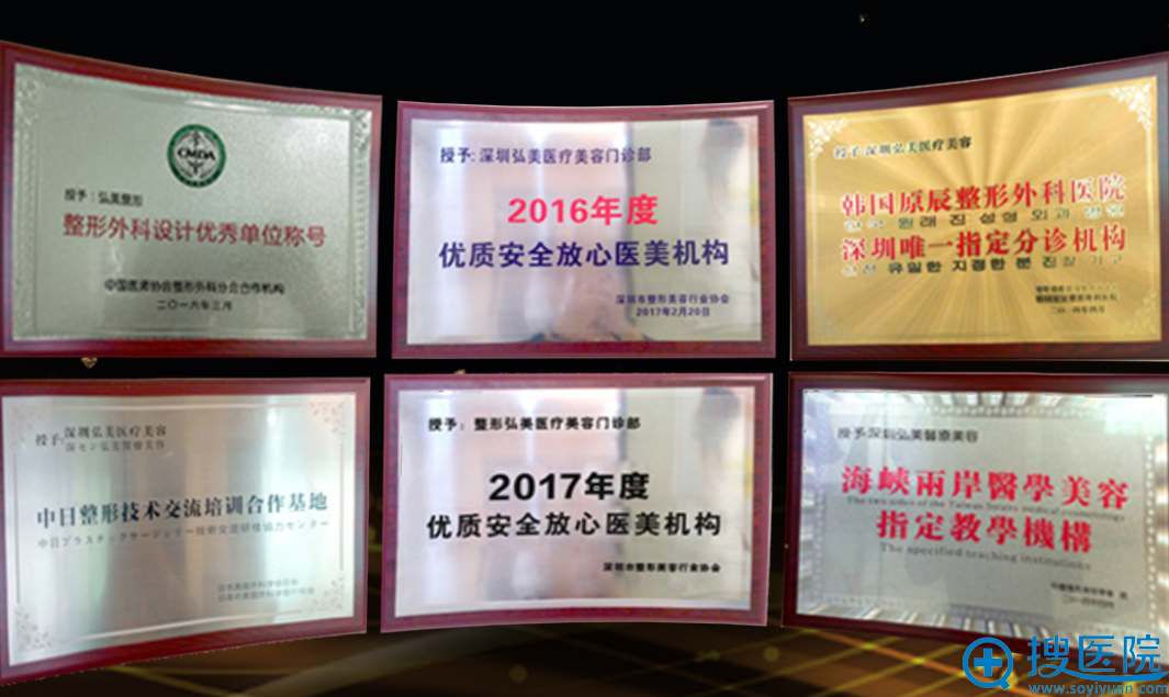 深圳弘美获得部分荣誉 深圳弘美获得部分荣誉