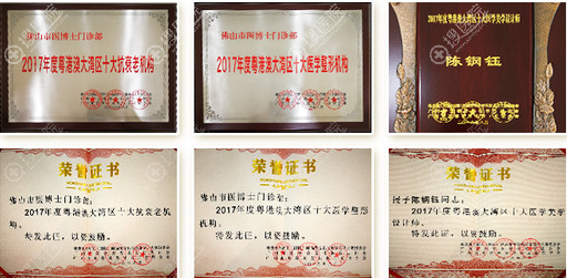 佛山医博士整形获得部分荣誉 佛山医博士整形获得部分荣誉