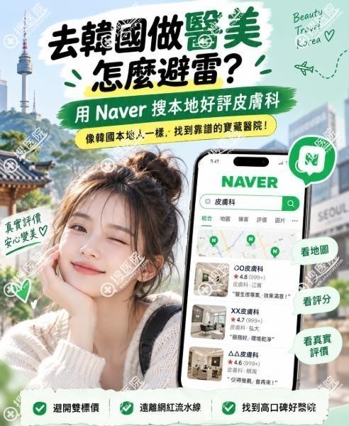 BeautsGO手把手教您韓國醫美naver皮膚科怎麼搜?以及naver皮膚科評分怎麼看