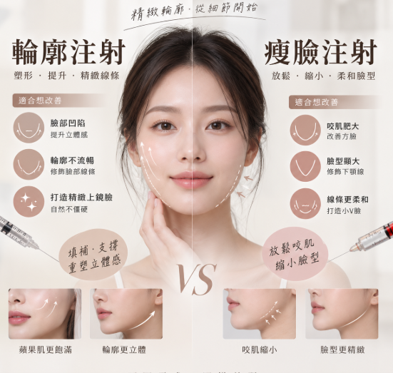 輪廓注射和瘦臉注射不是一回事